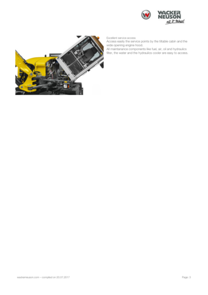 Wacker Neuson Wheel Excavators EW100 Specs - Image 4