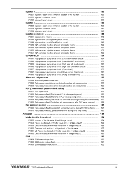 Yanmar TNV-Series Troubleshooting Manual - Image 5