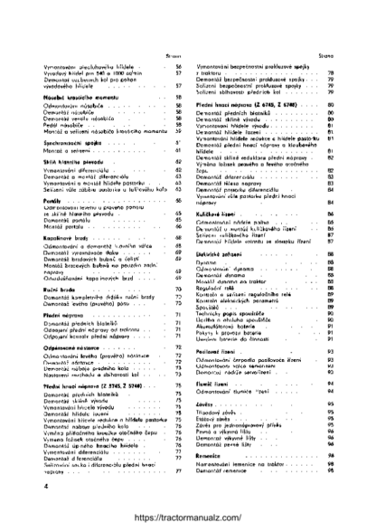 Zetor 47 57 67 Series Tractors Service Manual - Image 5