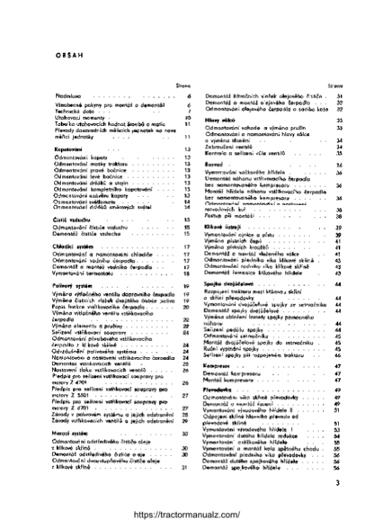 Zetor 47 57 67 Series Tractors Service Manual - Image 4