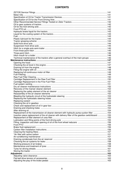 Zetor Crystal 150 160 Tractors Operator Manual - Image 9