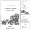 CASE 595 SLE LSP Backhoe Loader Operator Manual PL