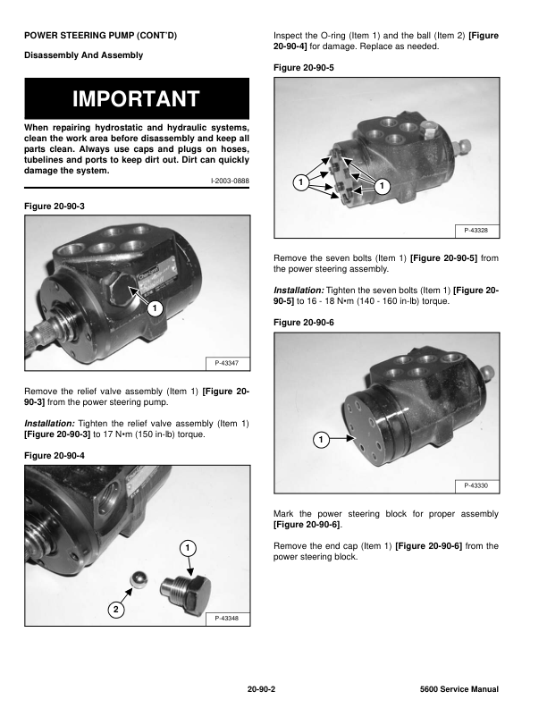 Bobcat 5600 Utility Work Machine Service Manual A94Y11001 - Image 6