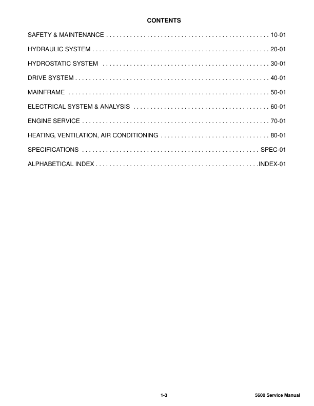 Bobcat 5600 Utility Work Machine Service Manual A94Y11001 - Image 4