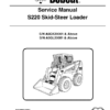 Bobcat S220 Skid Steer Loader Service Manual SN A5GK20001 A5GL20001 - Image 2
