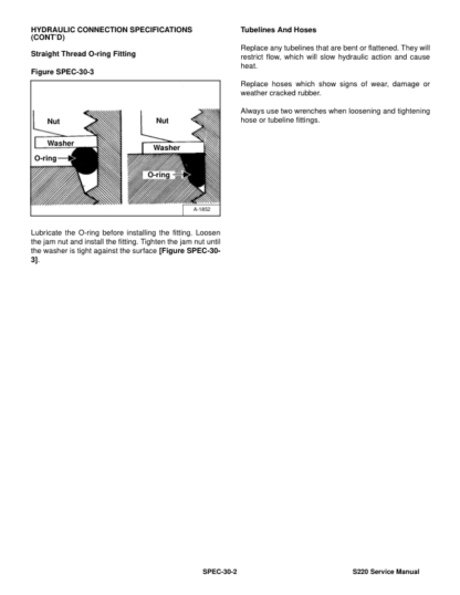 Bobcat S220 Skid Steer Loader Service Manual SN A5GK20001 A5GL20001 - Image 12