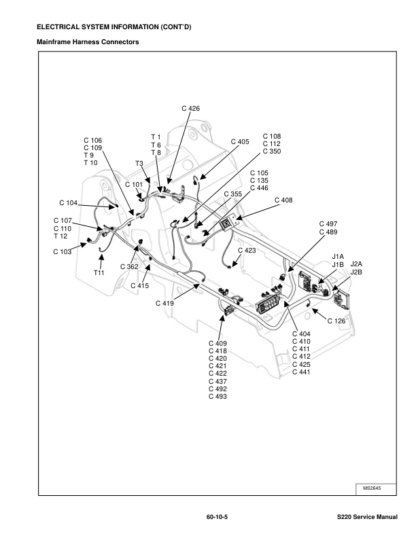 Bobcat S220 Skid Steer Loader Service Manual SN A5GK20001 A5GL20001 - Image 9