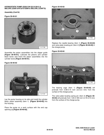 Bobcat S250 S300 Skid Steer Loader Service Manual 5213 52131 5215 5216 - Image 7