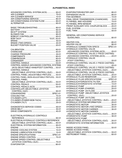 Bobcat S250 S300 Skid Steer Loader Service Manual 5260 2561 5258 5259 - Image 3