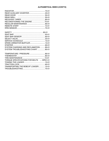 Bobcat S250 Skid Steer Loader Service Manual SN 520711001 52081001 - Image 4