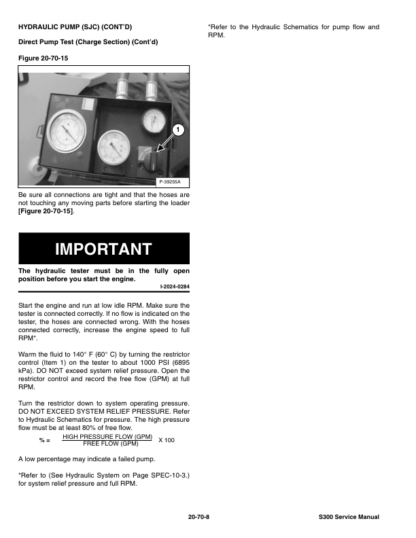 Bobcat S300 Skid Steer Loader Service Manual AJ4M11001 - Image 8