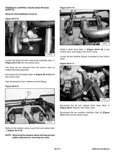 Bobcat S300 Skid Steer Loader Service Manual AJ4M11001 - Image 6