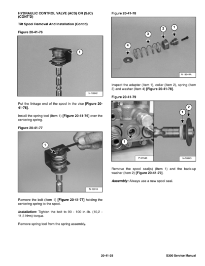Bobcat S300 Skid Steer Loader Service Manual AJ4M11001 - Image 7