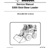 Bobcat S300 Skid Steer Loader Service Manual AJ4M11001 - Image 2