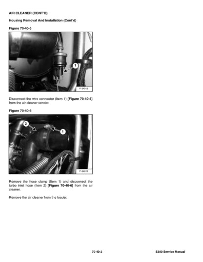 Bobcat S300 Skid Steer Loader Service Manual AJ4M11001 - Image 11