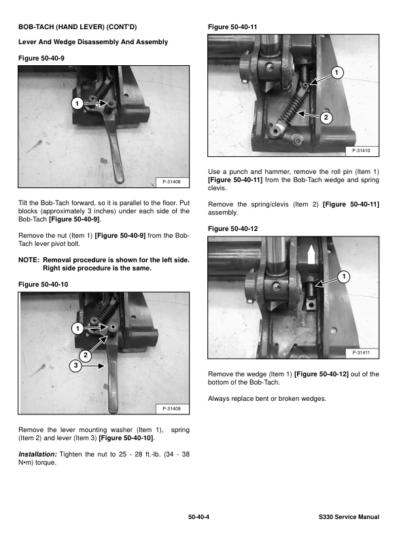 Bobcat S330 Skid Steer Loader Service Manual A02060001 A02160001 - Image 7