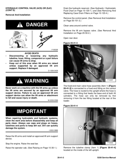 Bobcat S330 Skid Steer Loader Service Manual A5HA11001 AAKM11001 - Image 7