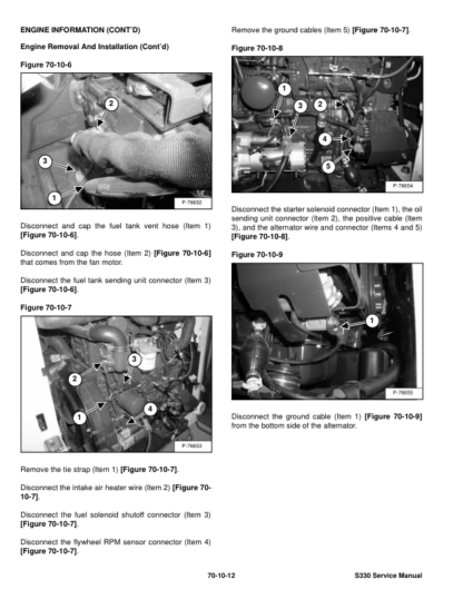 Bobcat S330 Skid Steer Loader Service Manual A5HA11001 AAKM11001 - Image 9