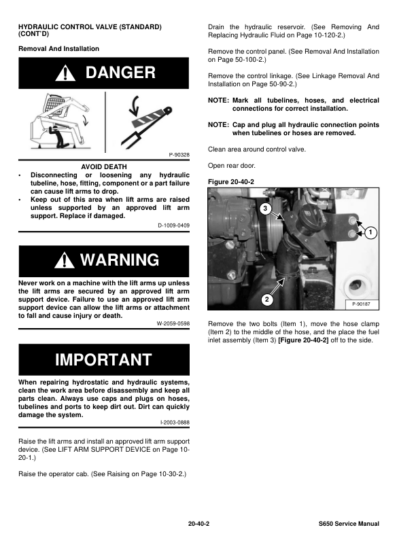 Bobcat S630 Skid Steer Loader Service Manual A3NT11001 A3NU11001 - Image 6
