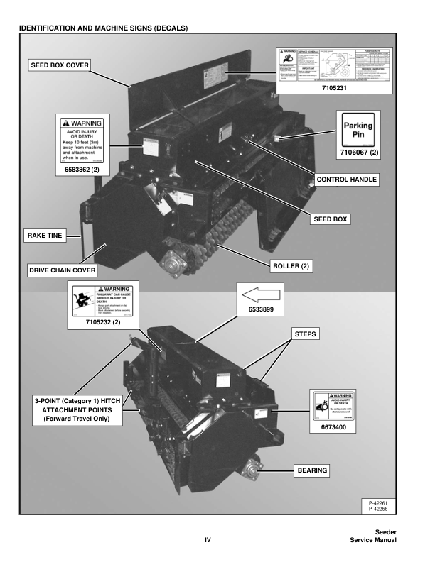 Bobcat Seeder 72 Inch Service Manual 018000101 - Image 5