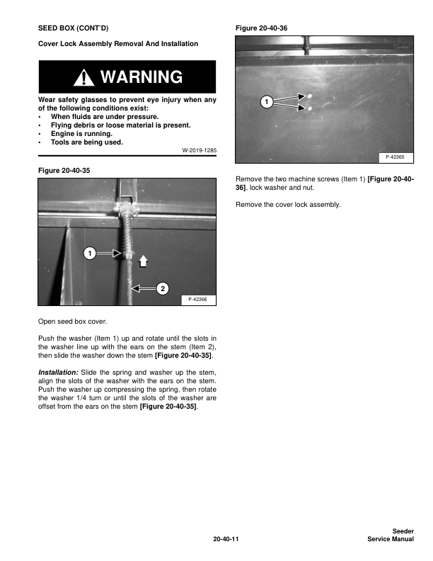 Bobcat Seeder 72 Inch Service Manual 018000101 - Image 8