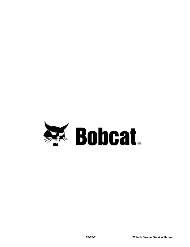 Bobcat Seeder 72 Inch Service Manual AEUD00101 - Image 6