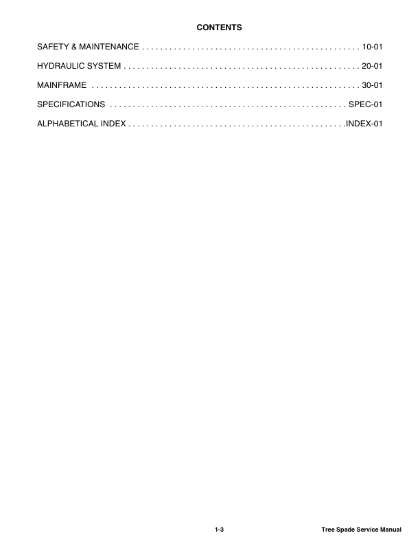 Bobcat TS24 TS28 TS32 TS36 TS44 Tree Spade Service Manual - Image 3