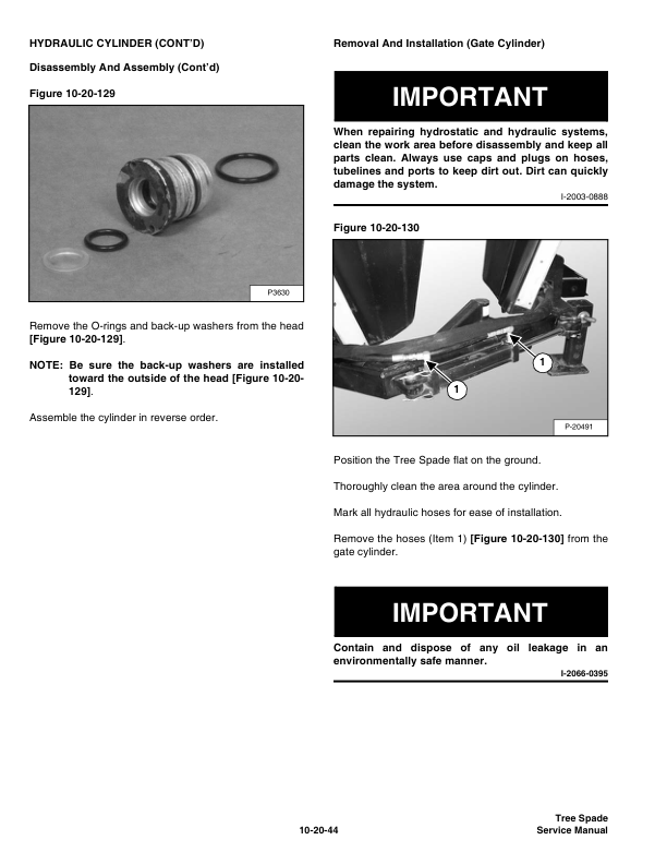 Bobcat TS30C TS30M TS30T TS34C TS34T TS36M TS44C TS44M Tree Spade Service Manual - Image 8