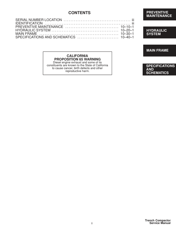 Bobcat Trench Compactor Service Manual 223300101 - Image 4
