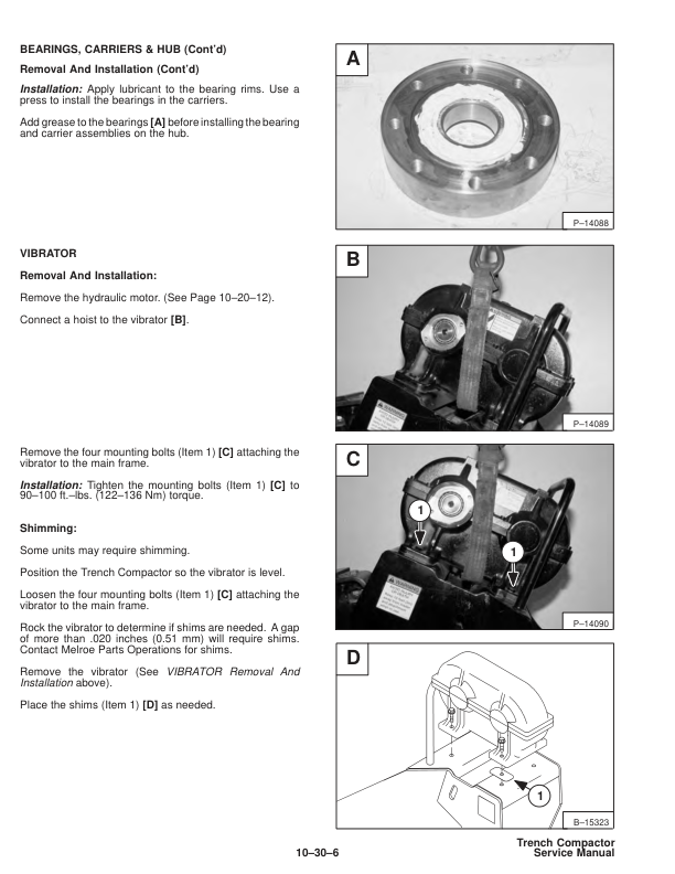 Bobcat Trench Compactor Service Manual 223300101 - Image 6