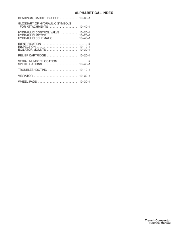 Bobcat Trench Compactor Service Manual 223300101 - Image 3