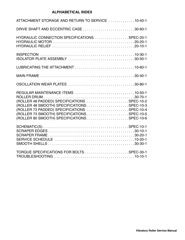 Bobcat Vibratory Roller Implement Service Manual AFLJ00101 AFLK AFLD AFLE AFLC - Image 3