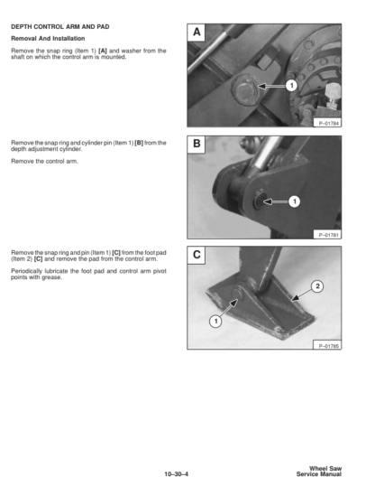 Bobcat WS12 WS18 Wheel Saw Service Manual - Image 6