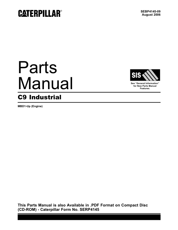 Caterpillar C9 Industrial Engine Parts Manual - Image 2