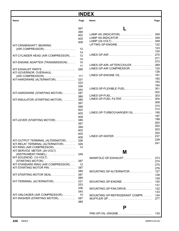 Caterpillar C9 Industrial Engine Parts Manual - Image 9