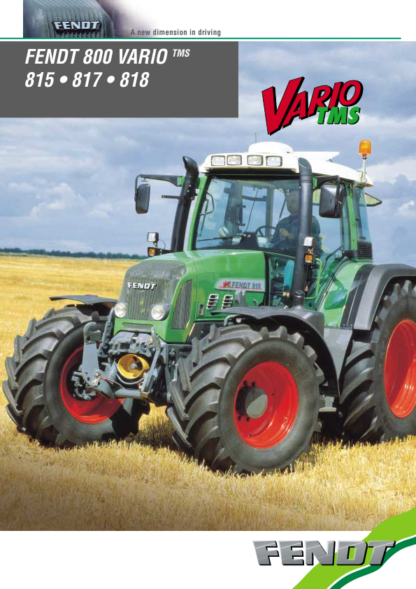 Fendt 800 Vario TMS 815 817 818 Tractors Brochure - Image 2