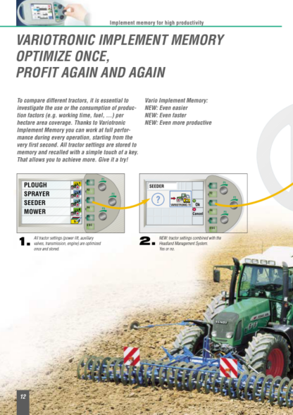 Fendt 800 Vario TMS 815 817 818 Tractors Brochure - Image 10