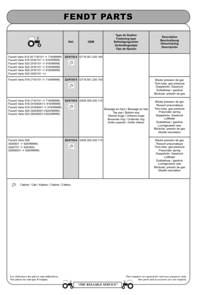 Fendt Tractors Replacement Parts Catalog - Image 14