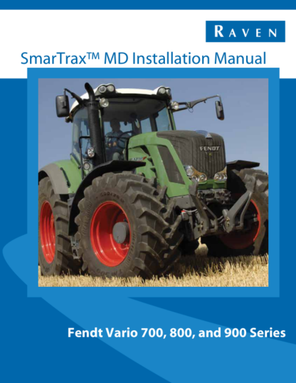Fendt Vario 700 800 900 Series Tractors SmarTrax MD Installation Manual - Image 2