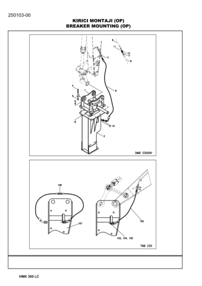Hidromek HMK300LC Excavator Parts Catalog - Image 6