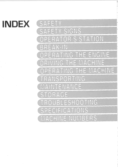 Hitachi EX Series Excavators Operators Manual - Image 4