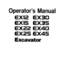 Hitachi EX12 EX15 EX22 EX25 EX30 EX35 EX40 EX45 Excavators Operators Manual - Image 2
