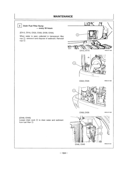 Hitachi EX12 EX15 EX22 EX25 EX30 EX35 EX40 EX45 Excavators Operators Manual - Image 4