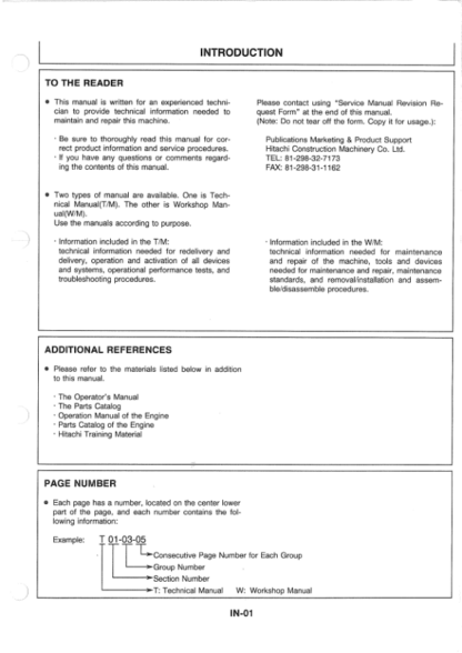 Hitachi EX30 2 Excavator Service Manual - Image 3