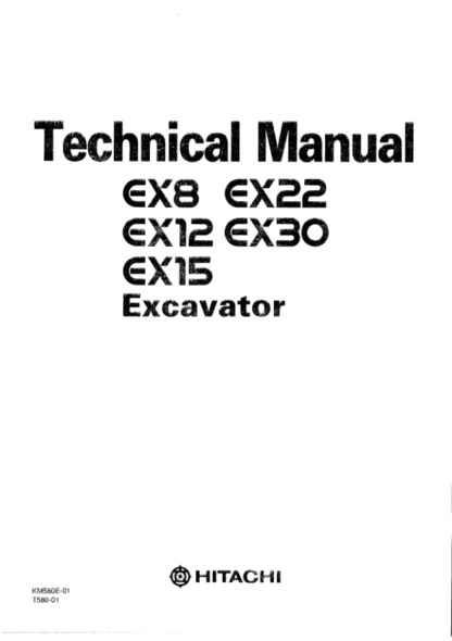 Hitachi EX8 EX30 Excavators Technical Manual - Image 2