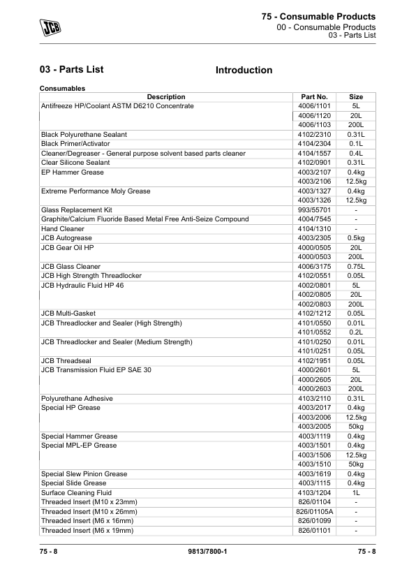 JCB 3CX Backhoe Loader Service Manual 2017+ 9813-7800 - Image 8