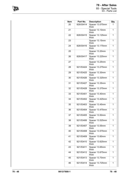 JCB 3CX Backhoe Loader Service Manual 2017+ 9813-7800 - Image 9