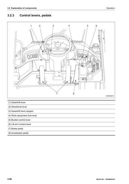 Komatsu WA470 Wheel Loader Operator Manual 2 - Image 8