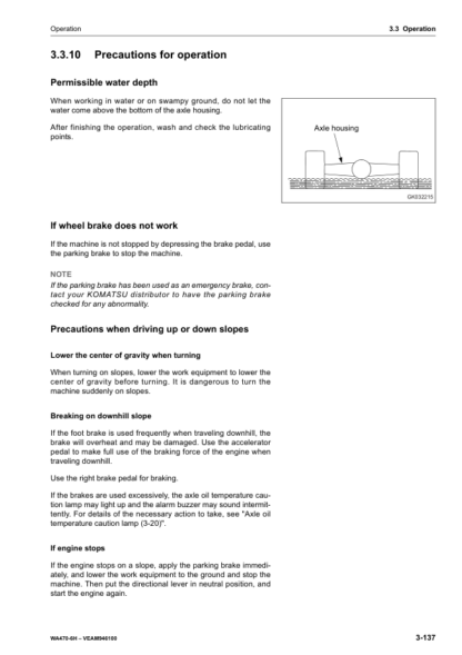 Komatsu WA470 Wheel Loader Operator Manual 2 - Image 9