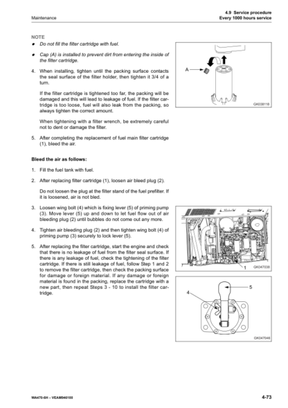 Komatsu WA470 Wheel Loader Operator Manual 2 - Image 11